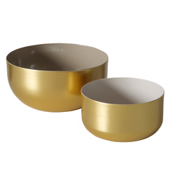 Set 2 boluri decorative, auriu