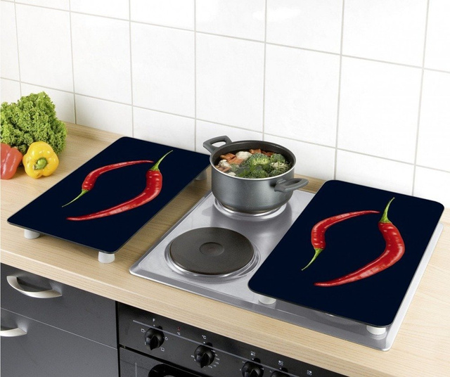 Plăci de protecție pentru aragaz, HOT CHILI DUO – 2 bucăți, WENKO