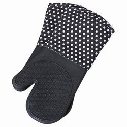 Mănuși de bucătărie din silicon - 2 bucăți în set, WENKO, negru