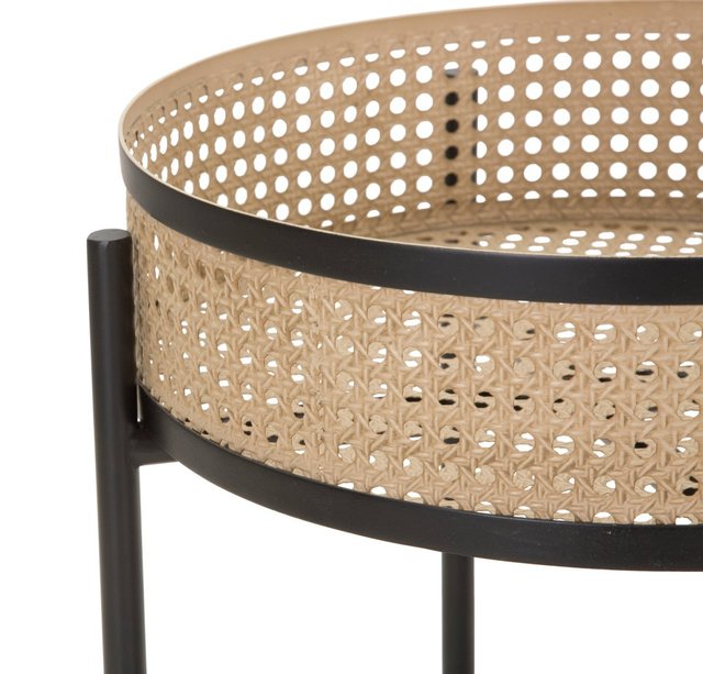 Set de măsuțe de cafea din metal FUJI, model vienez din împletitură