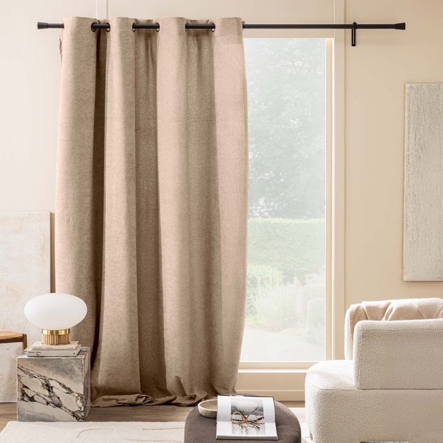 Cortină cu inele 140 x 260 cm WINONA, bej