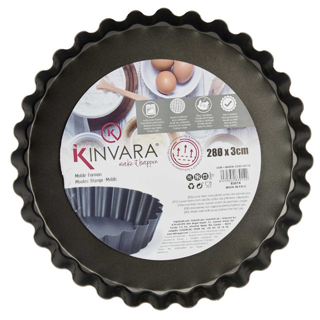 Formă rotundă de copt Ø 28 cm, oțel carbon