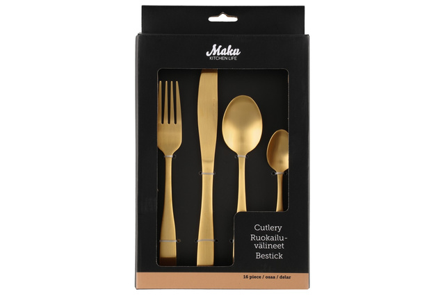 Set tacâmuri din aur, pentru 4 persoane