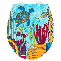 Capac de toaletă cu grafică colorată, WENKO