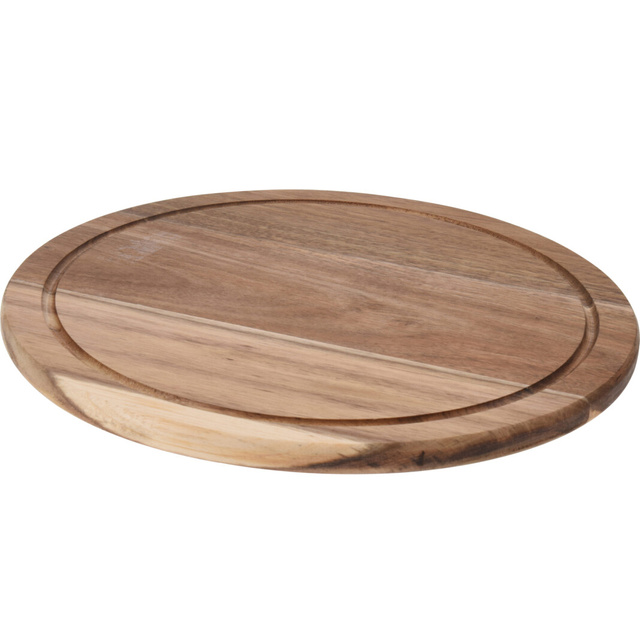 Tăviță de tăiat din lemn de acacia, rotundă, Ø 30 cm