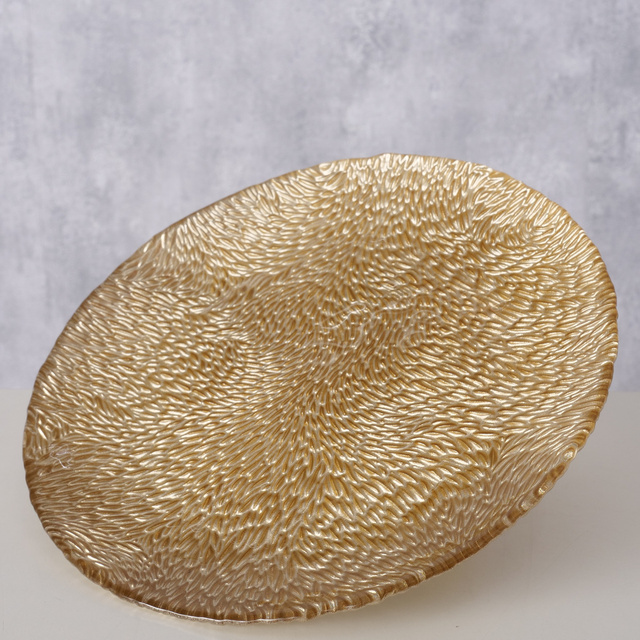 Placă decorativă din sticlă MARONI, Ø 21 cm