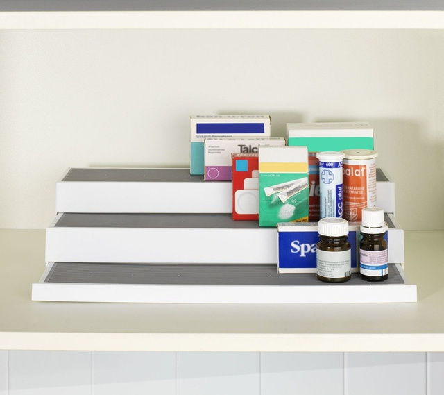 Raft bucătărie 3 niveluri STEPS, 40x9x9 cm, WENKO