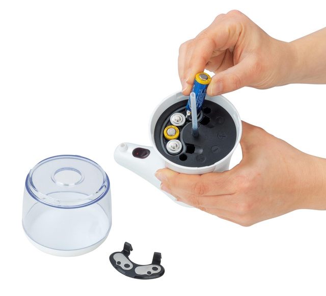 Distribuitor sapun si dezinfectant DIALA fara contact, cu senzor infrarosu, alb, 360 ml, Wenko