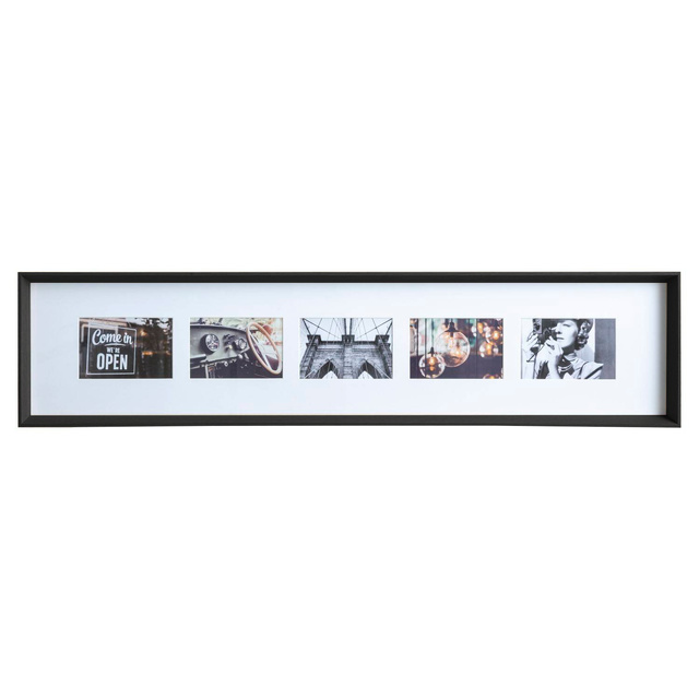 Rama cu 5 poze AXEL, 22 x 97 cm, neagra