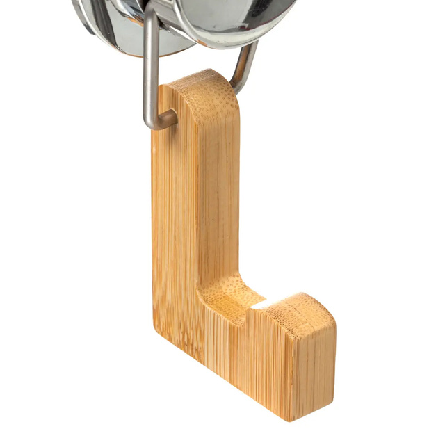 Umeraș pentru baie cu ventuză VENTERA, bambus