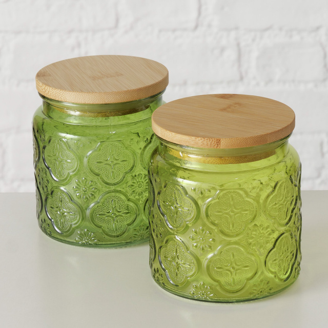 Borcan IMOLA cu capac din bambus, 500 ml