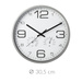 Ceas de perete cu functie de statie meteo, Ø 30,5 cm