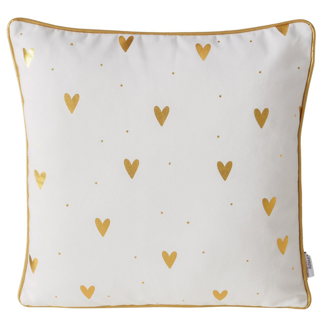 Perna decorativa cu garnitura metalica DILARA, 45 x 45 cm