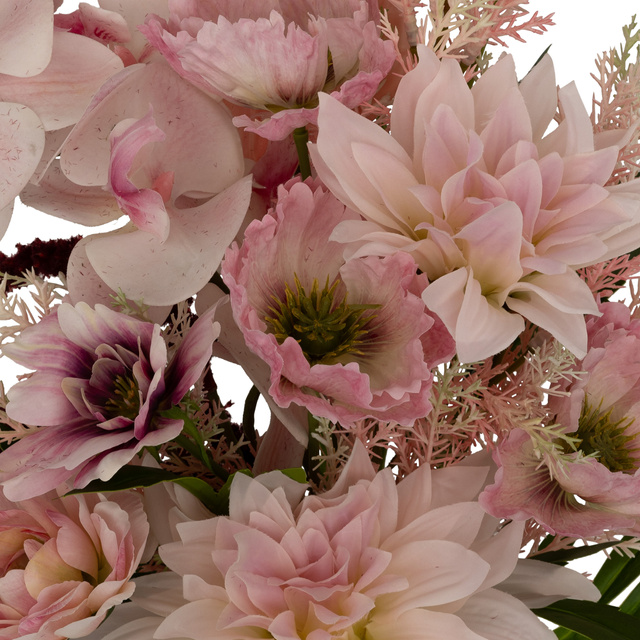 Buchet de flori artificiale WILD ROMANCE, roz, 60 cm