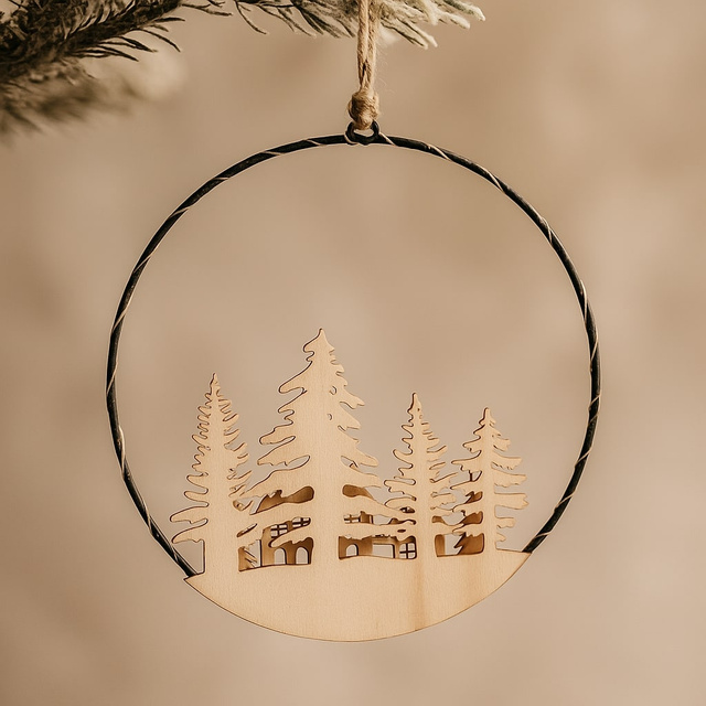 Decorațiune de Crăciun cu LED pentru suspendare, Ø 20 cm