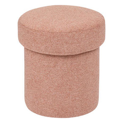 Taburet pouf rotund KITA cu depozitare, Ø 37 cm