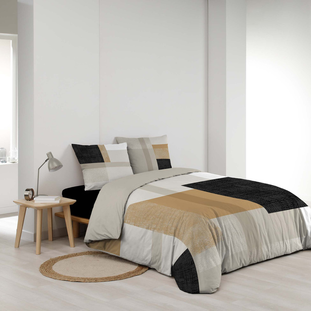 Set lenjerie de pat bumbac SQUARE, 240 x 220 cm