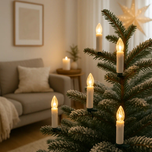Lămpi de Crăciun LED în formă de lumânări