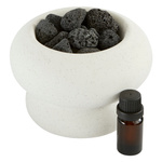 Difuzor de aromă MALAKITE cu pietre + 10 ml ulei parfumat