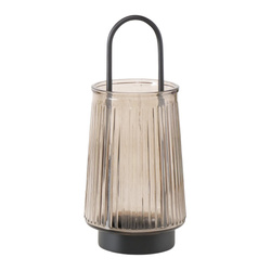 Sfeșnic din sticlă cu mâner IVER, 25,5 cm