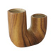 Vaza ceramica WILHELMY cu model lemn, 14,5 cm