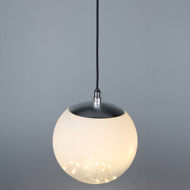 Decorațiune de iluminat, glob transparent cu LED, Ø 18 cm