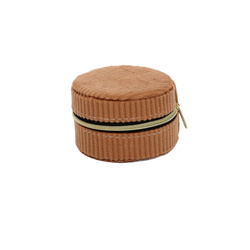 Cutie mică pentru bijuterii, catifea, Ø 8 cm