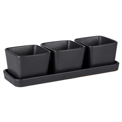 Set pentru gustari, 3 boluri cu tava, 300 ml, WENKO