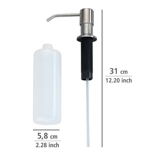 Dozator sapun incastrat MONTI, 400 ml, WENKO