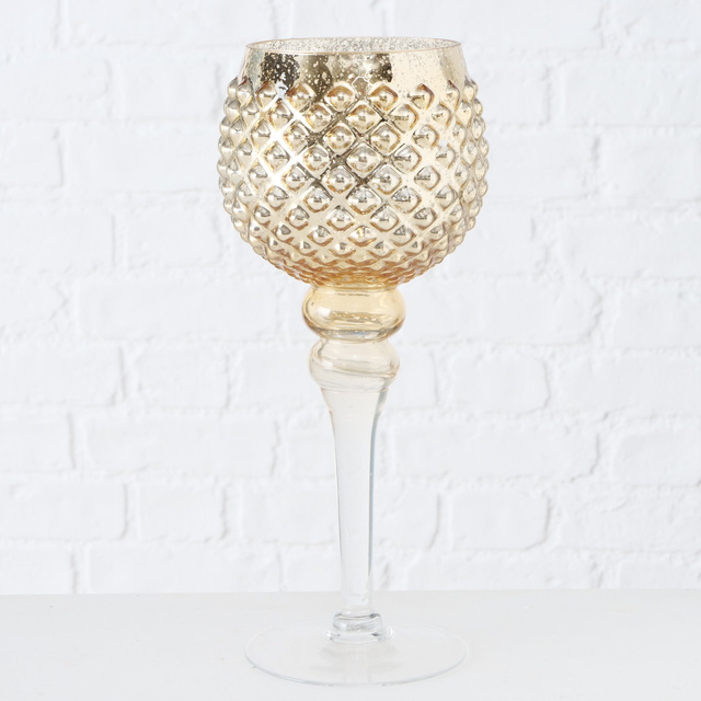 Set 3 sfeșnice din sticlă, Manou