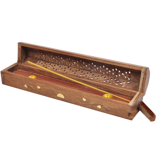 Suport din lemn pentru tămâie sub formă de cutie