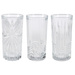 Set 3 pahare cu model, 380 ml