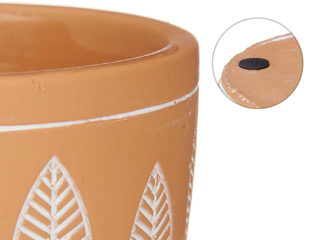 Husa ghiveci din teracota LEAVES