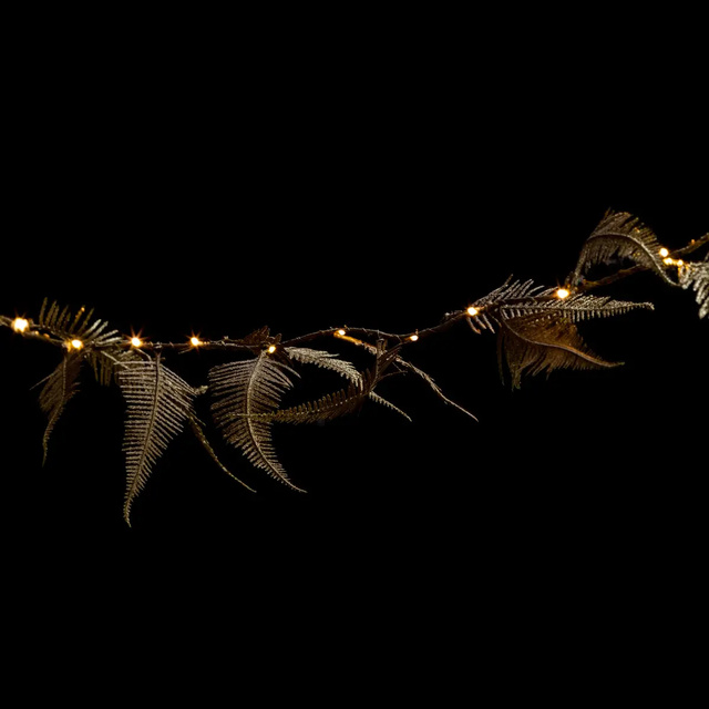 Ghirlanda de lumina interior cu motiv floral, 25 LED-uri