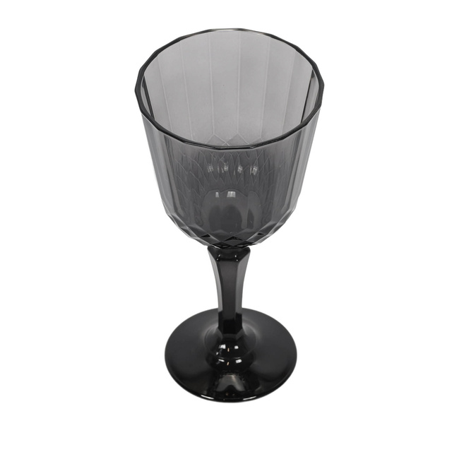 Pahar pentru vin din sticlă gri, 310 ml