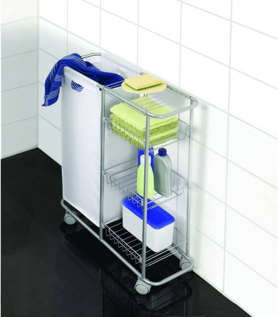 Carucior multifuncțional SLIM - raft de bucătărie, baie, WENKO