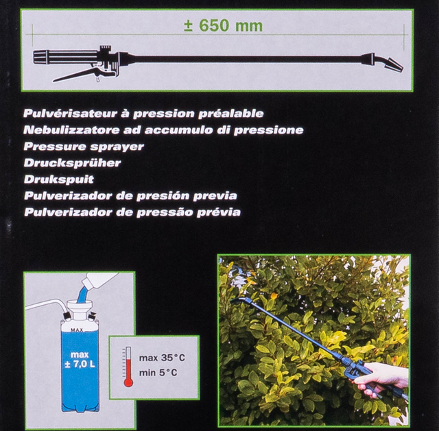 Pulverizator manual cu compresie VITO 7 RIBIMEX, 6,85 l