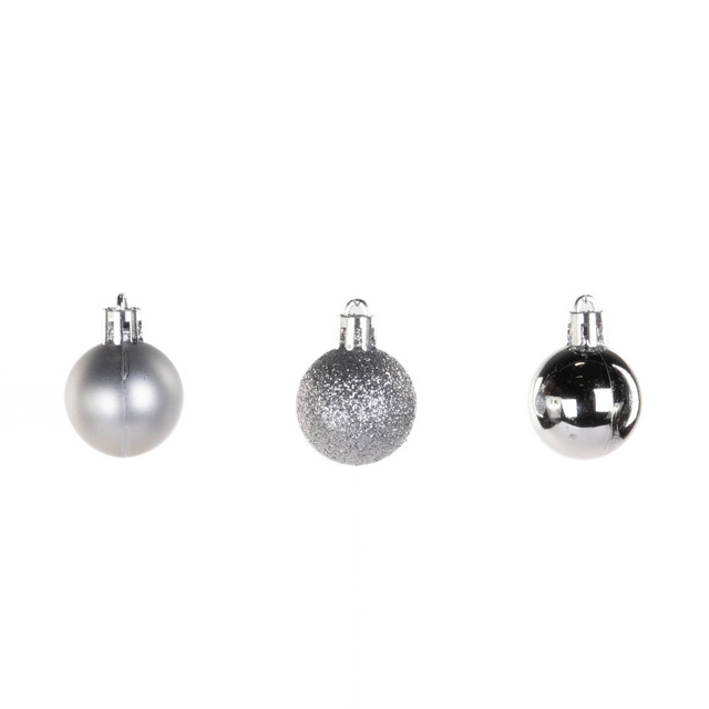 Set globuri de Craciun din sticla, Ø 3 cm, 24 bucati