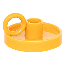 Suport de lumânare ceramic YUCATAN cu mâner mare