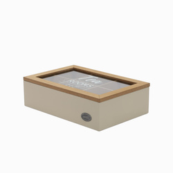 Recipient pentru ceai cu compartimente TEA ROOM, 23 x 15,5 x 8 cm