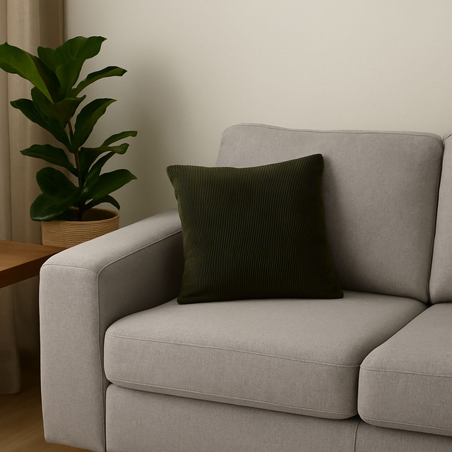 Pernă decorativă din catifea cu margine, 40 x 40 cm