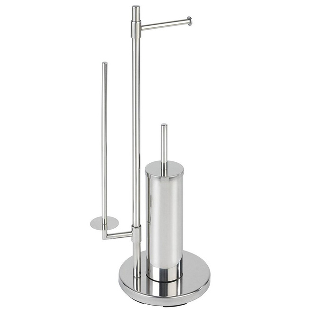 Suport pentru hârtie igienică și perie pentru toaletă, UNIVERSALO NEO - 3 în 1, WENKO