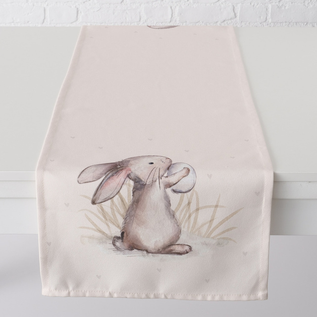 Stergar de Paste cu modelul iepuras Knuffi, 140 x 40 cm