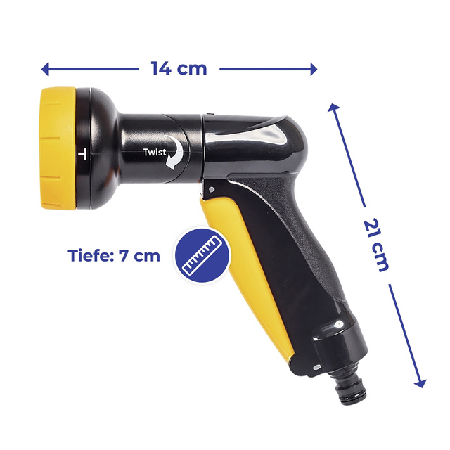 Aspersor de gradina, cap rotativ