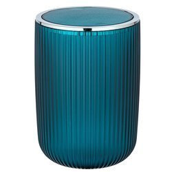 Cos pentru baie AGROPOLI cu capac rabatabil, L, verde marin, Wenko