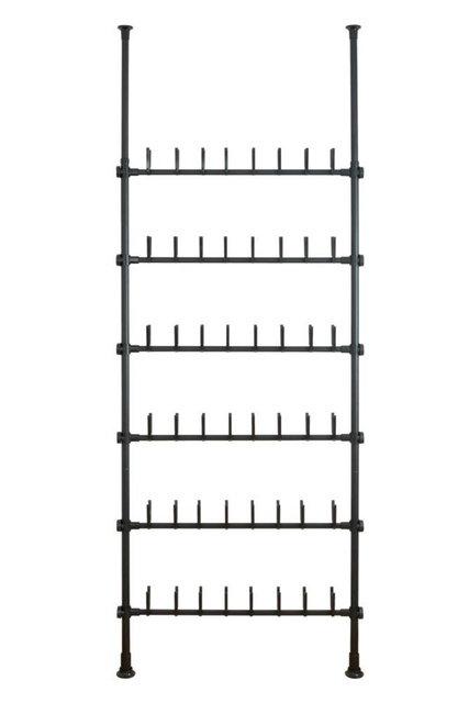 Suport pentru pantofi telescopic HERKULES, negru, inaltime 165 - 300 cm, WENKO