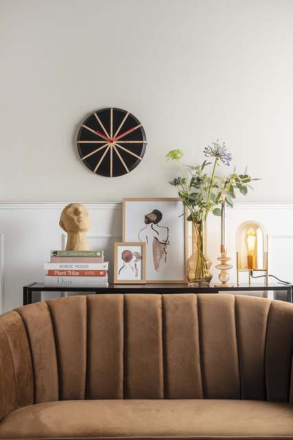 Lampă de birou cu abajur din sticlă BELL, Ø 16 cm