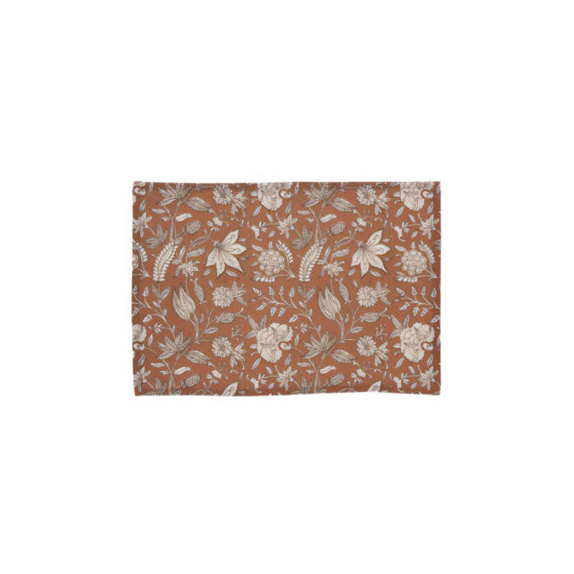 Culoar din bumbac cu flori, 45 x 30 cm