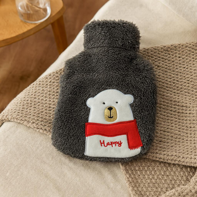 Sticlă de apă fierbinte cu model de iarnă