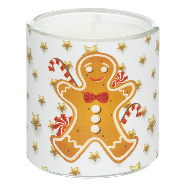 Set lumanari parfumate cu imprimeu Craciun, 3 bucati